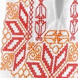 Folklórna košeľa BYSTRÍK vyšívaná - výšivka na hrudi