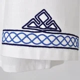 Vyšívanie pletacou priadzou - zdobenie na rukáve