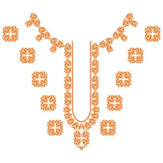 Vyšívanie hladkovaním ŠTEFAN - farebná varianta:  oranžová