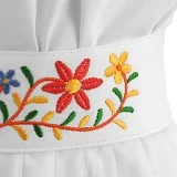 Vyšívaný krojový opasok MÁRIA - detail Kysuckej výšivky